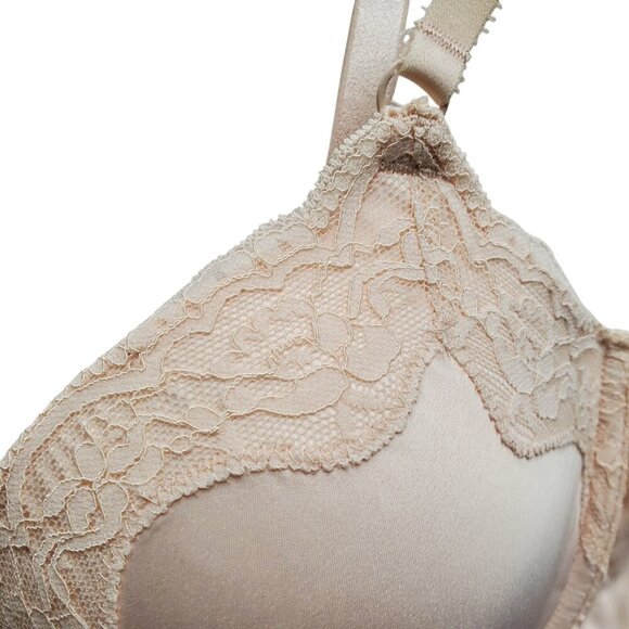 HEIDI KLUM NWOT MAXimum Lift Push Up Plunge Bra Nude 36C - Picture 3 of 11